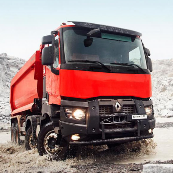Camión rojo Renault Trucks